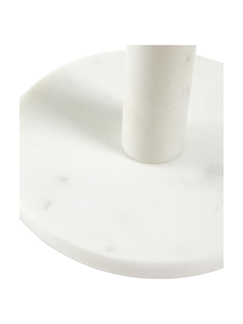 Marmor-Küchenrollenhalter Claria, Marmor, Weiß, marmoriert, Ø 15 x H 30 cm