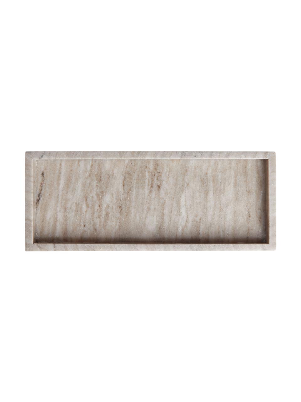 Vassoio decorativo in marmo Collin, Marmo, Marmo beige, Larg. 30 x Prof. 12 cm