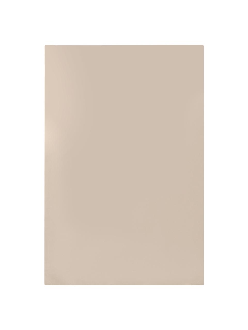 Housse de couette en satin de coton Premium, Taupe, larg. 140 x long. 200 cm