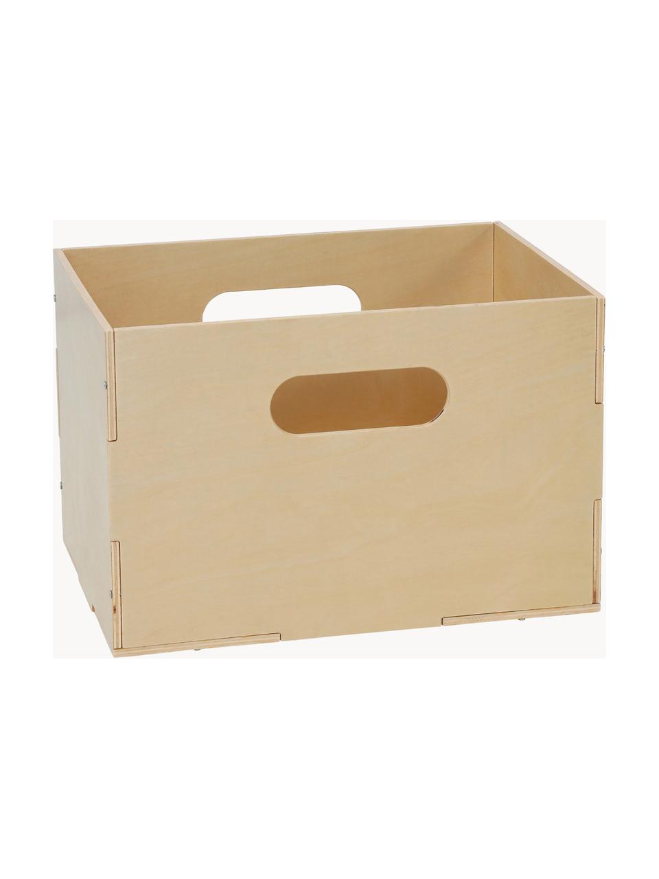 Caja de madera Kiddo, Madera de abedul

Este producto está hecho de madera de origen sostenible y con certificación FSC®., Madera clara, An 34 x F 24 cm