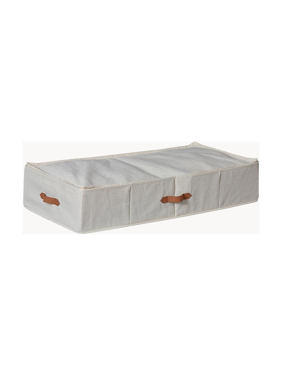 Úložný box pod postel Premium, Světle béžová, hnědá, Š 90 cm, H 45 cm