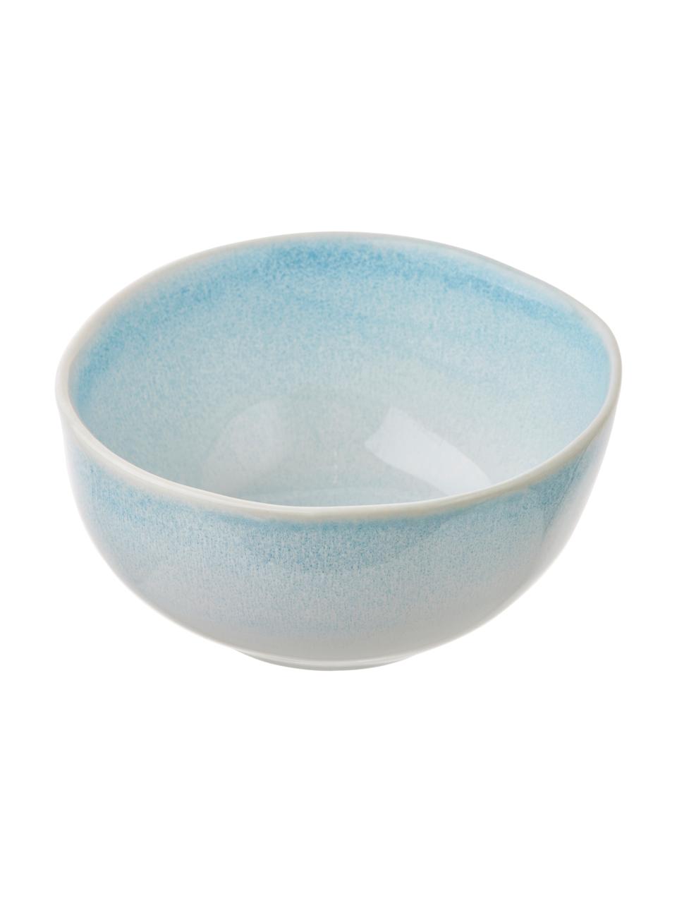 Bol porcelaine bleu ciel Amalia, 2 pièces, Porcelaine, Bleu ciel, blanc crème, Ø 14 x haut. 7 cm