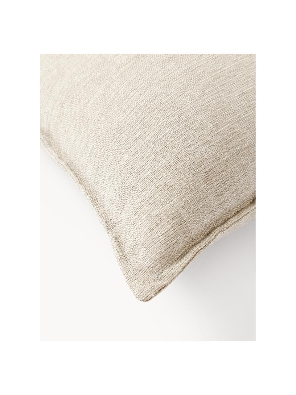 Coussin d'extérieur Oline, Blanc cassé, beige, larg. 30 x long. 50 cm