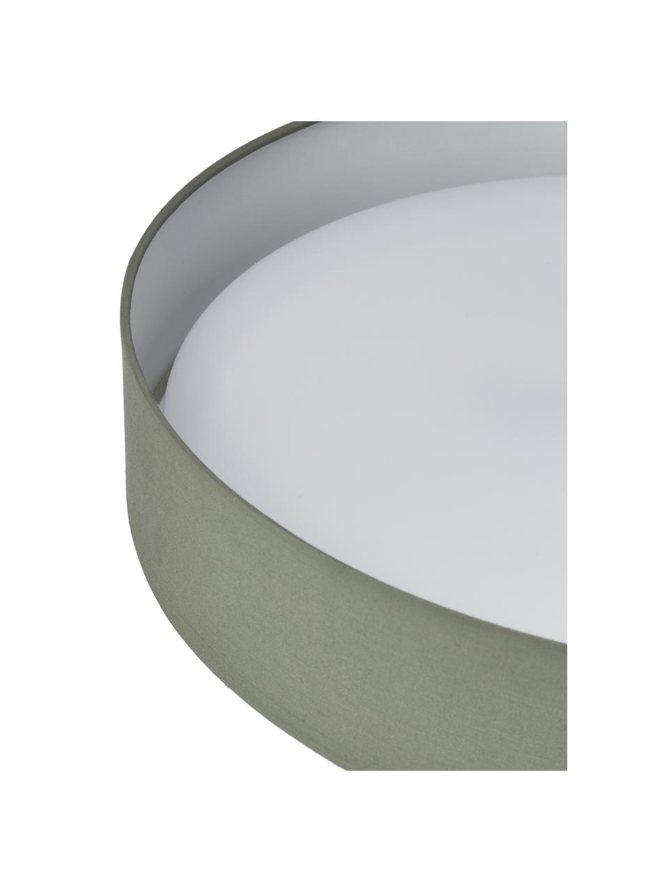 Plafoniera a LED Helen, Struttura: metallo, Verde oliva, Ø 35 x Alt. 7 cm