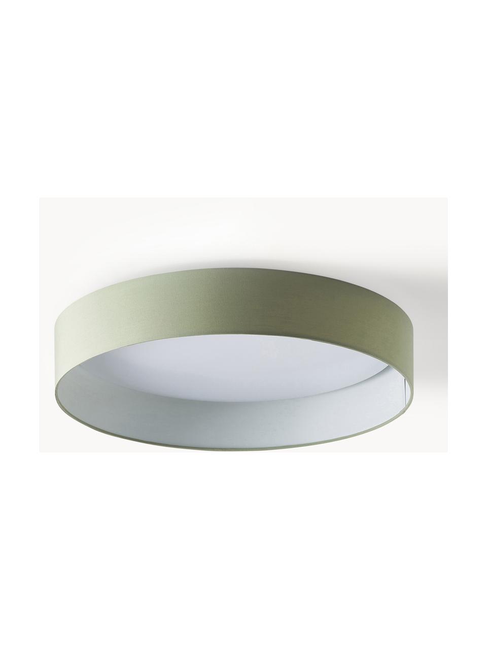 Plafonnier LED Helen, Vert olive, Ø 52 x haut. 11 cm