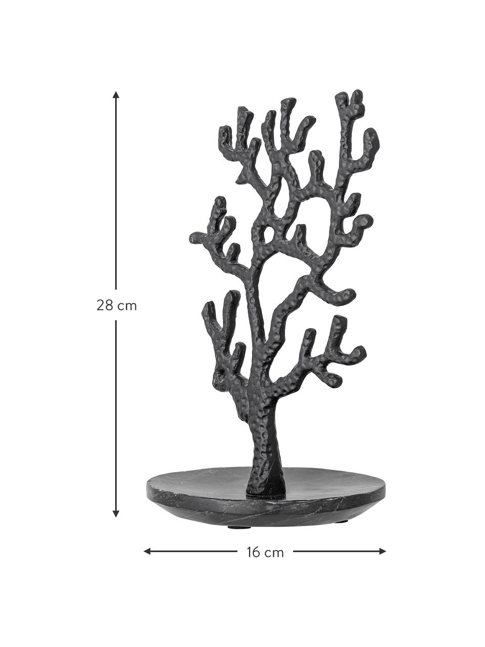 Sieradenhouder Jewo, Aluminiumkleurig, Zwart, B 16 cm x H 28 cm