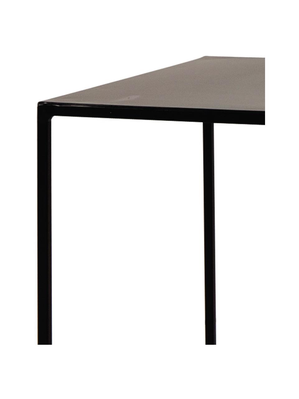 Odkladací stolík Expo, Kov práškovaný farbou, Čierna, Š 40 x H 40 cm