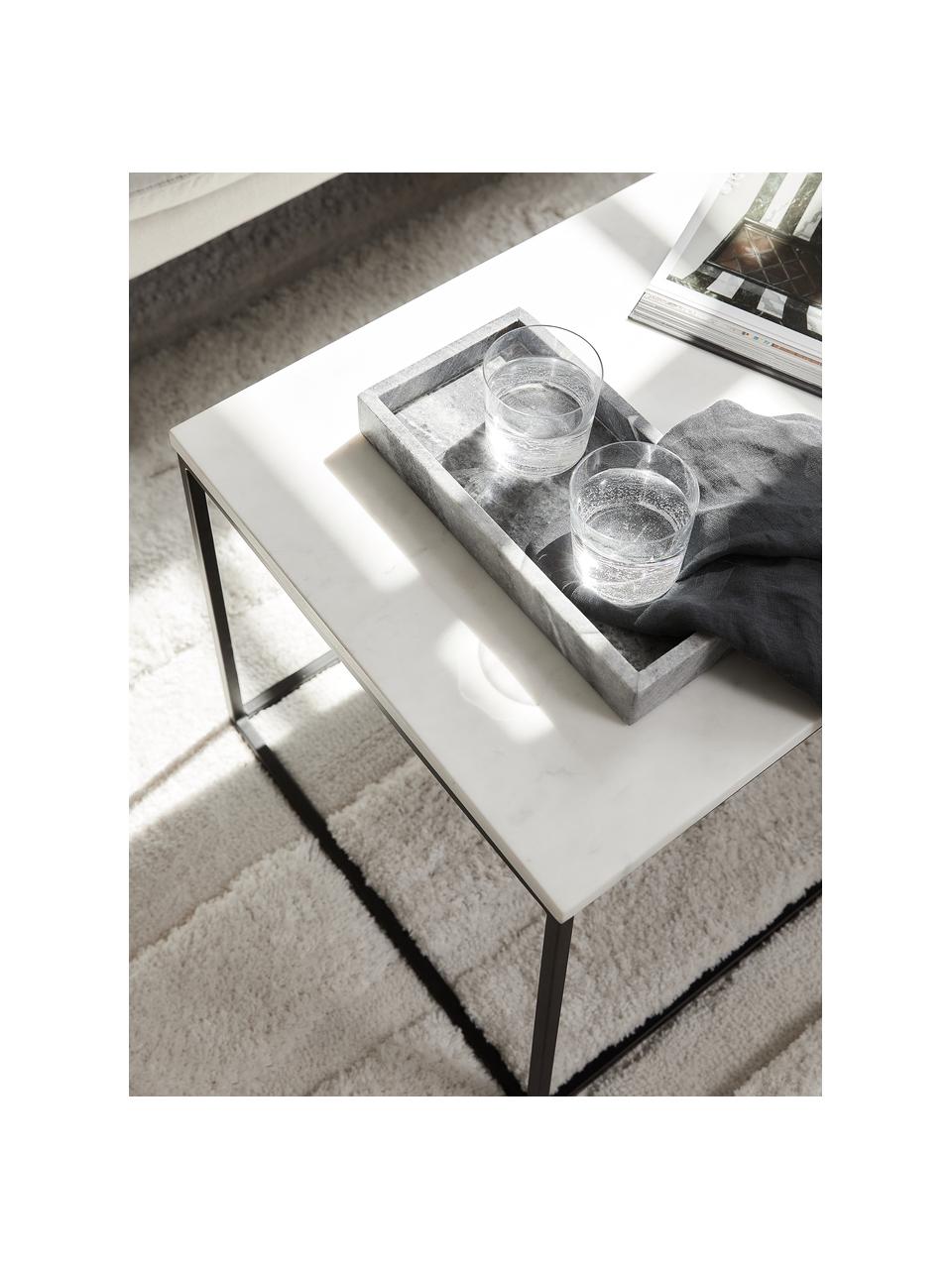 Vassoio decorativo in marmo Venice, Marmo, Grigio, marmorizzato, Larg. 30 x Prof. 15 cm