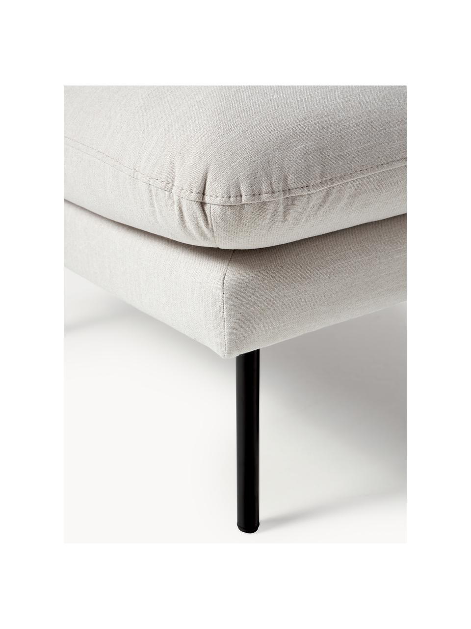 Sofa-Hocker Moby, Bezug: Polyester Der hochwertige, Gestell: Massives Kiefernholz, Webstoff Off White, B 78 x T 78 cm