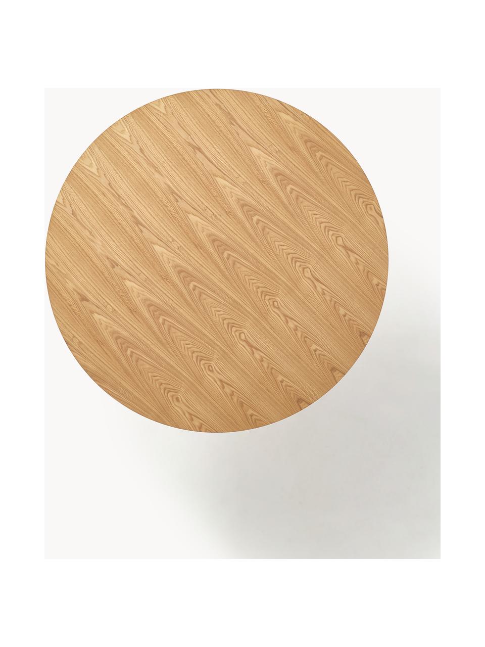 Tavolo rotondo Menorca, Ø 100 cm, Legno di frassino, bianco, Ø 100 x Alt. 75 cm