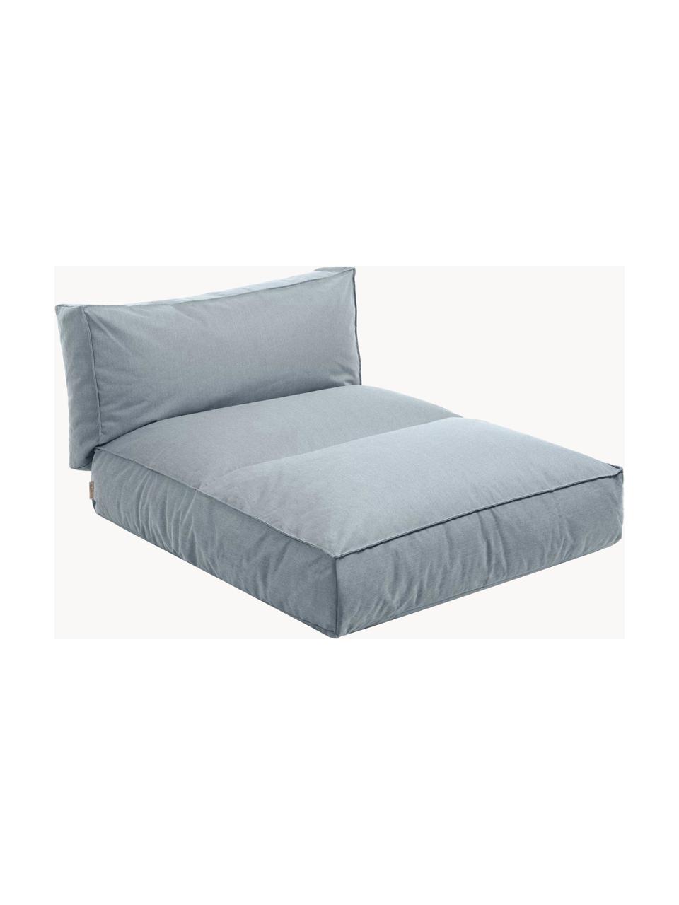 Canapé lounge d'extérieur Stay, réglable, Tissu gris-bleu, larg. 80 x prof. 190 cm