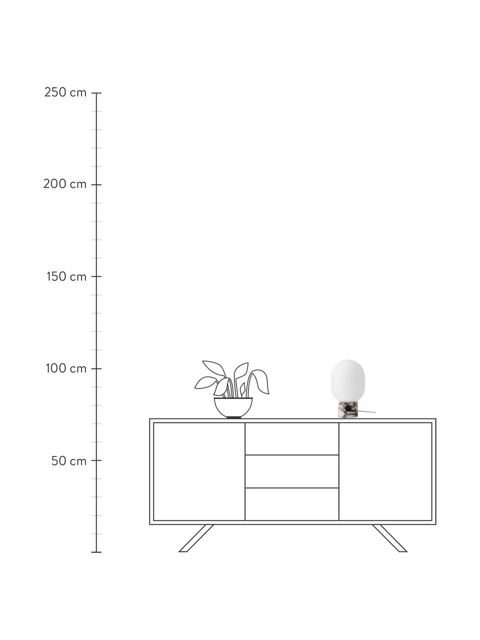 Lampa stołowa z funkcją przyciemniania JWDA, Szary, marmurowy, Ø 19 x W 32 cm