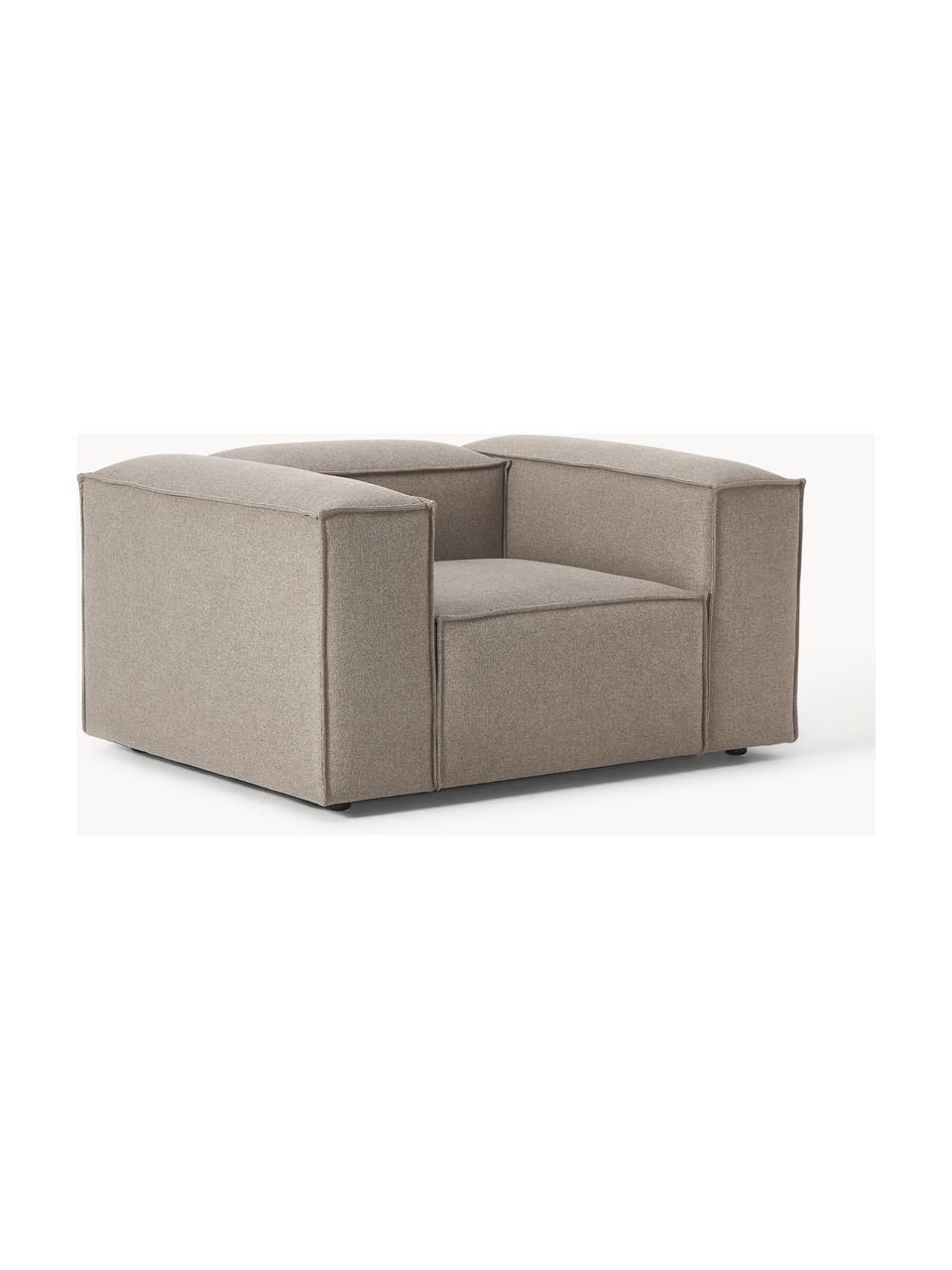 Sillón Lennon, Tapizado: 100% poliéster Alta resis, Estructura: madera de pino maciza, ma, Patas: plástico Este producto es, Tejido gris pardo, An 130 x F 101 cm