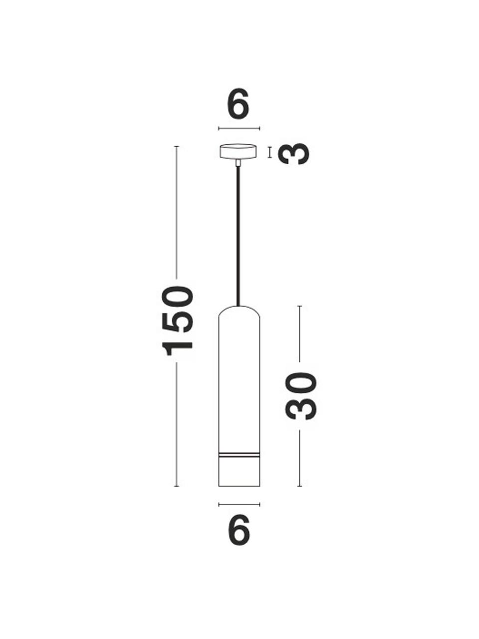 Petite suspension moderne Esca, Blanc