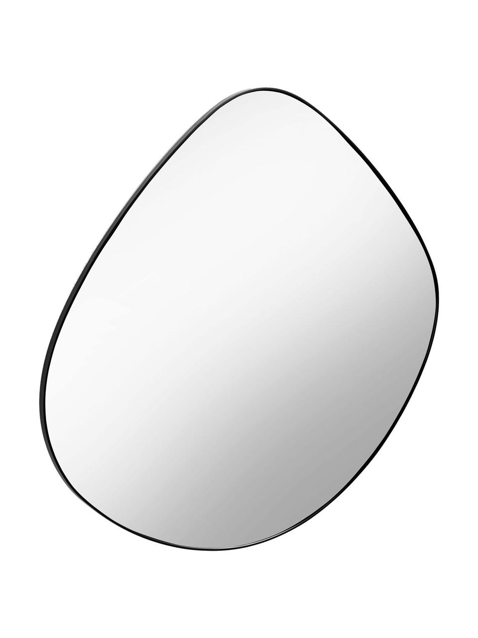 Nástěnné zrcadlo v organickém tvaru Anera, Černá, Š 93 cm, V 90 cm
