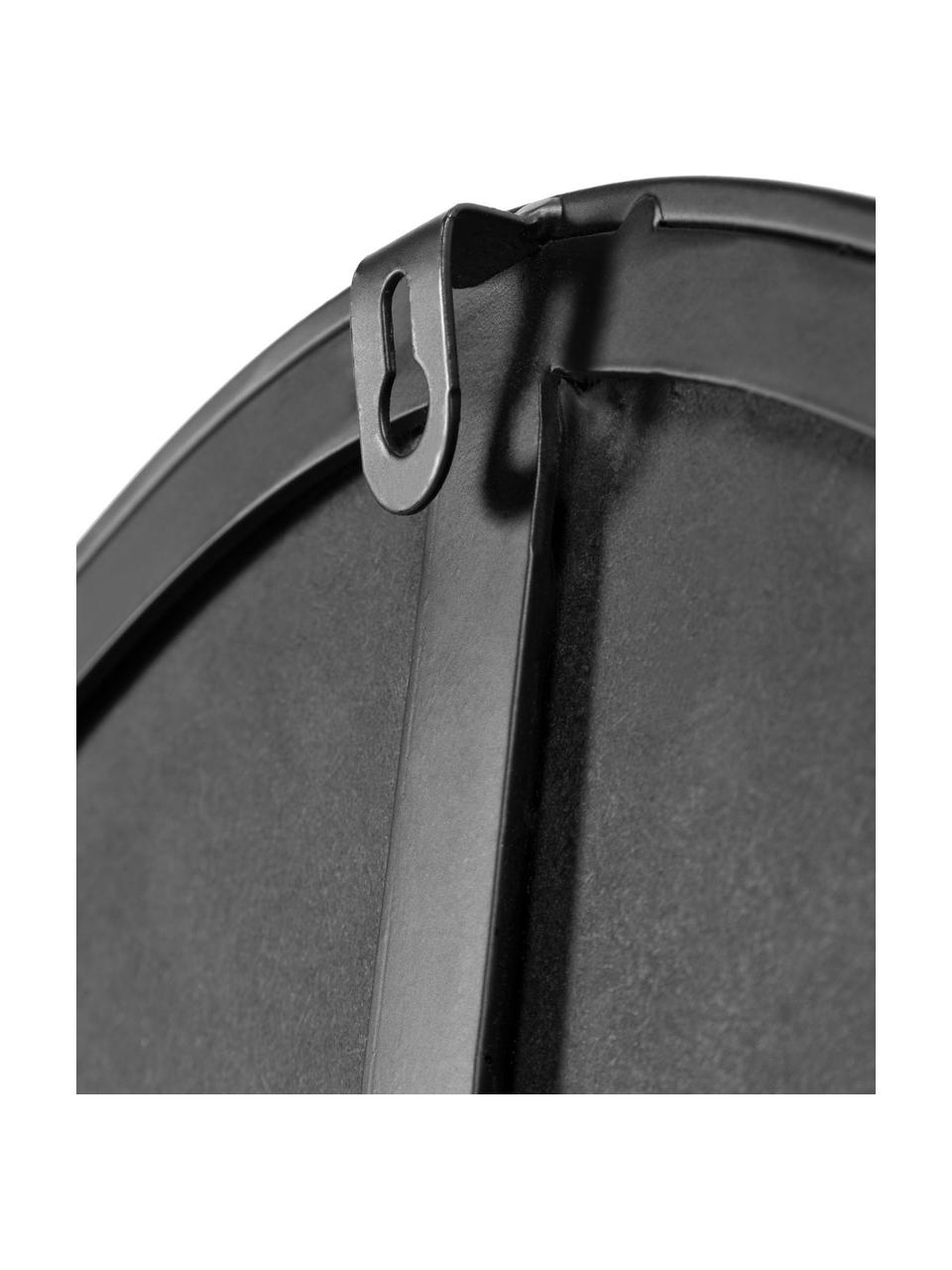 Modern wandspiegel Anera met zwarte metalen lijst, Lijst: gecoat metaal, Zwart, B 93 cm