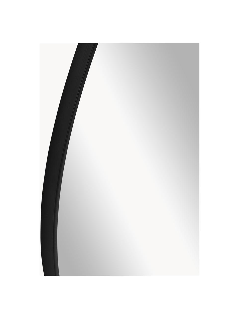 Nástěnné zrcadlo v organickém tvaru Anera, Černá, Š 93 cm, V 90 cm