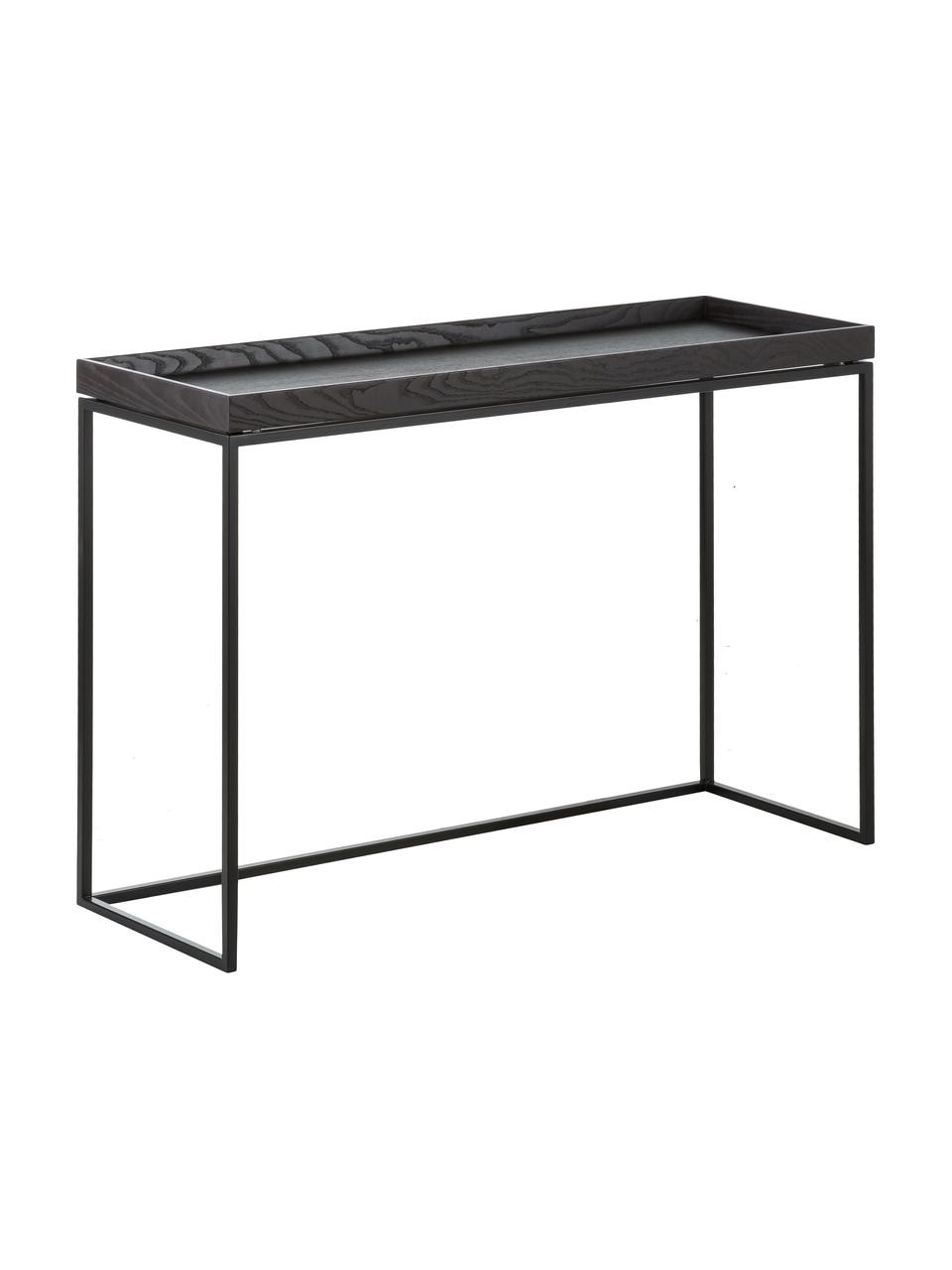 Console design Pizzo, Noir, larg. 100 x prof. 34 cm
