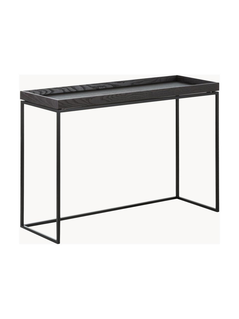 Console design Pizzo, Noir, larg. 100 x prof. 34 cm