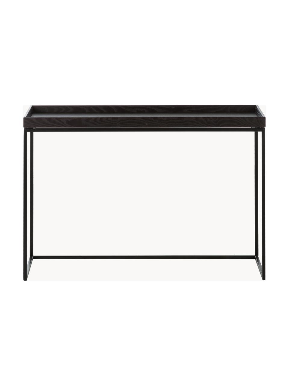 Dizajnérsky konzolový stolík Pizzo, Čierna, Š 100 x H 34 cm