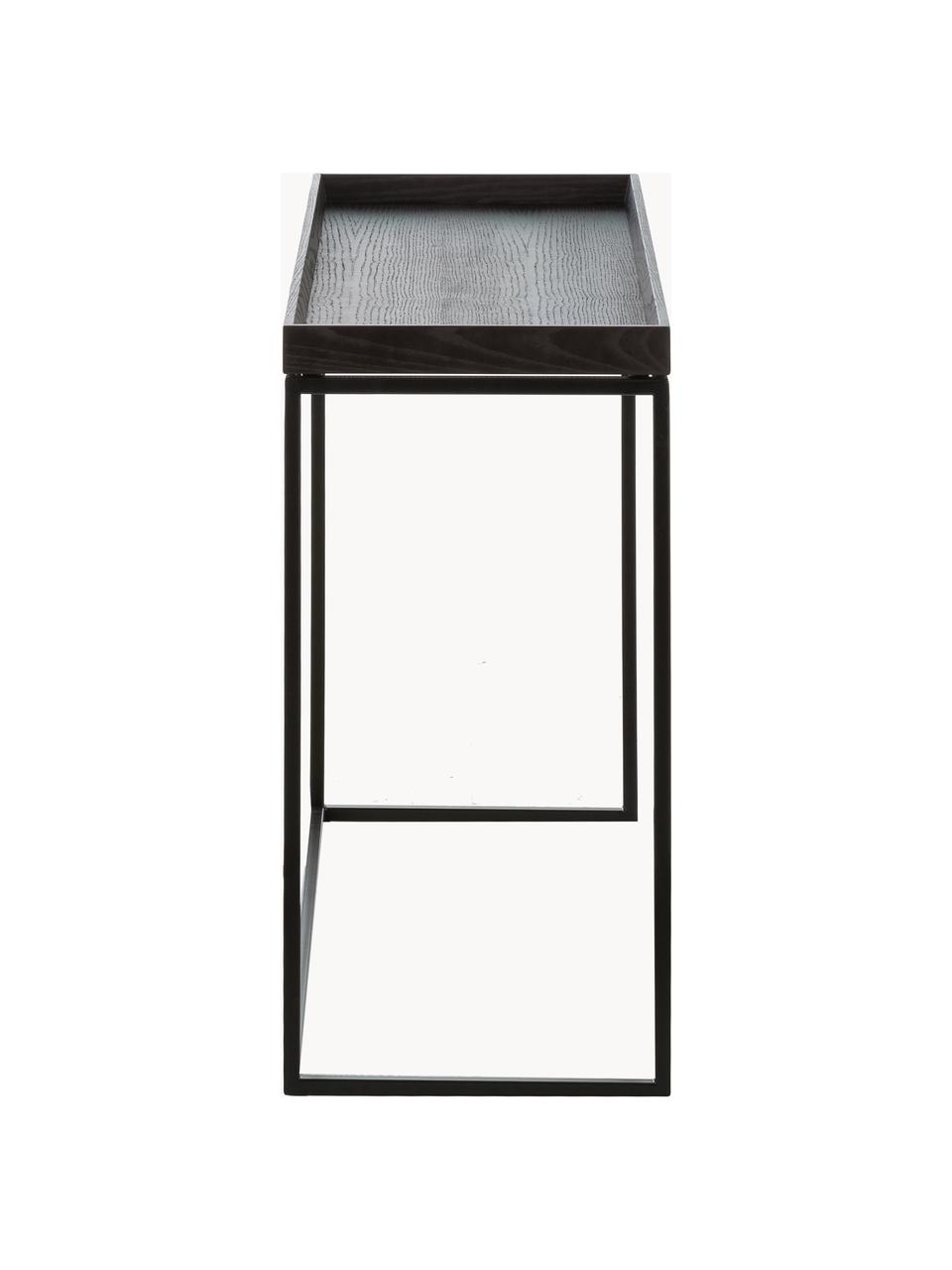 Console design Pizzo, Noir, larg. 100 x prof. 34 cm