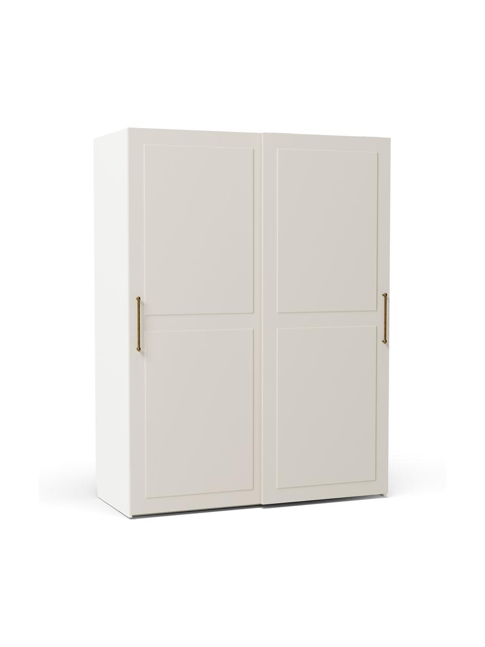 Modulová šatní skříň s posuvnými dveřmi Charlotte, šířka150 cm, různé varianty, Béžová, Interiér Basic, Š 150 x V 200 cm