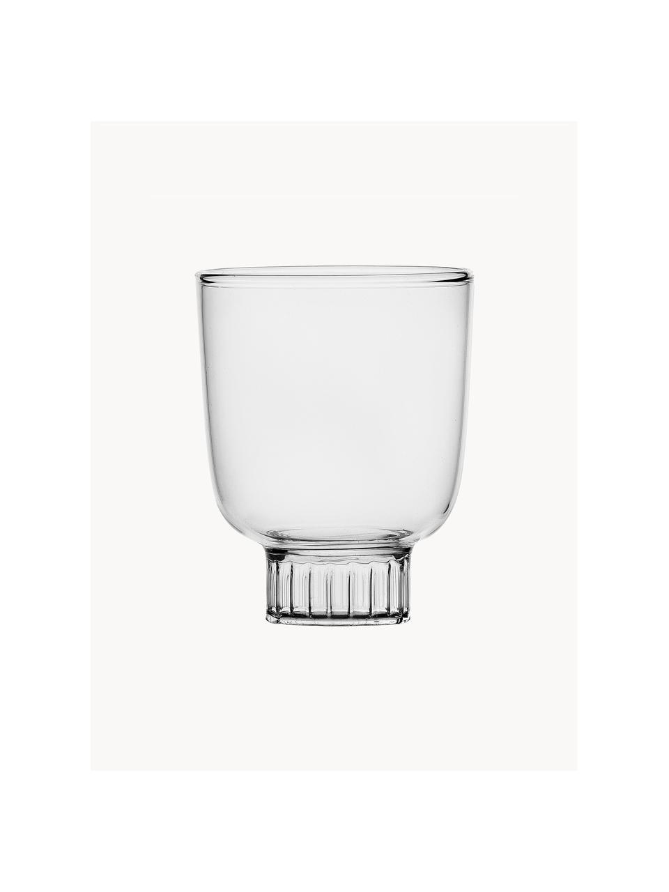 Handgemaakte witte wijnglas Liberta, Borosilicaatglas, Transparant, Ø 8 x H 10 cm, 300 ml