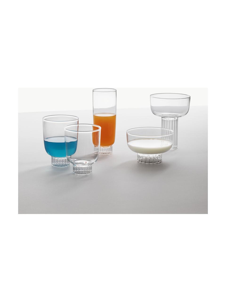 Handgemaakte witte wijnglas Liberta, Borosilicaatglas, Transparant, Ø 8 x H 10 cm, 300 ml