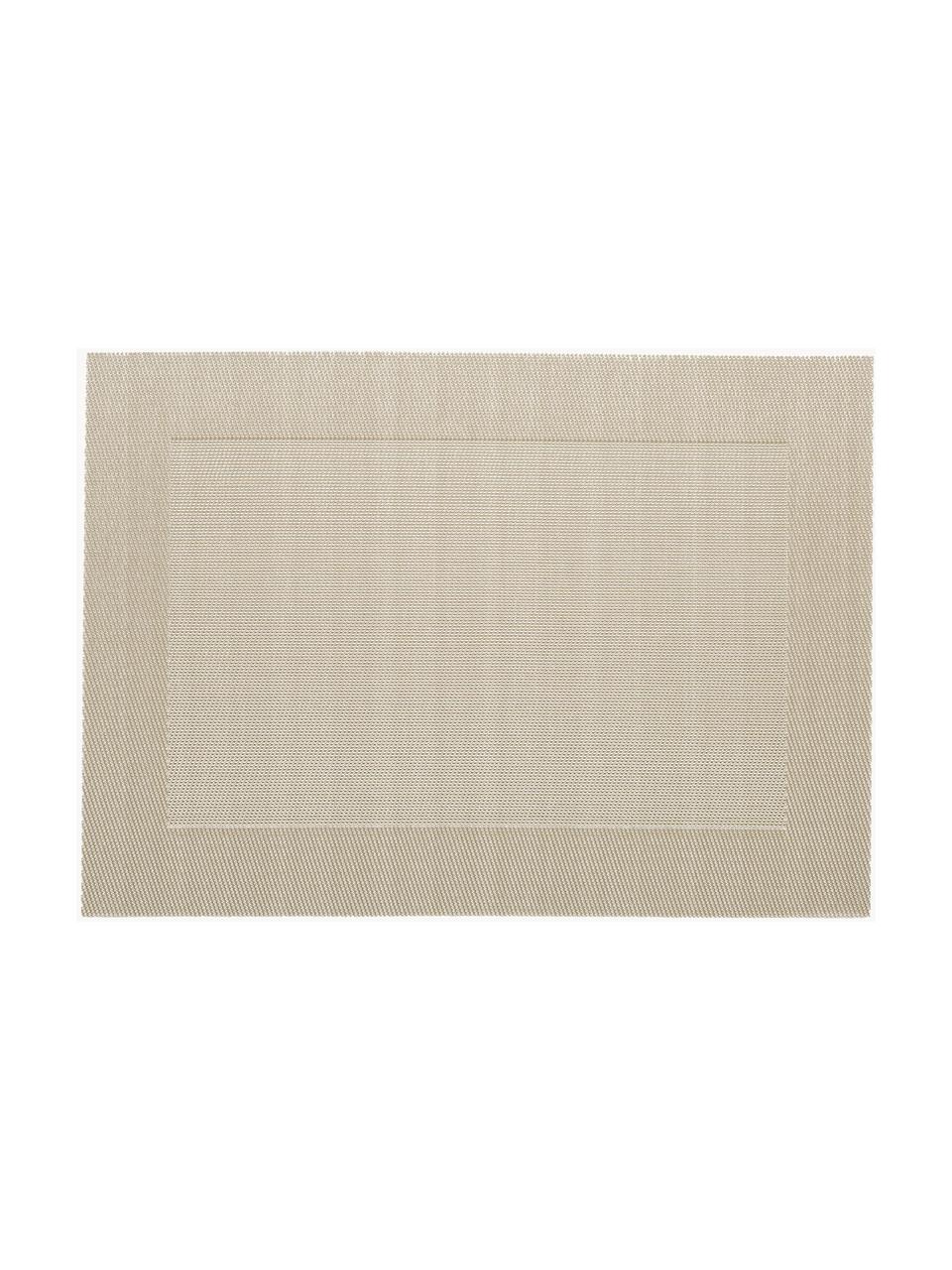 Sets de table plastique Trefl, 2 pièces, Plastique, Beige clair, larg. 33 x long. 46 cm