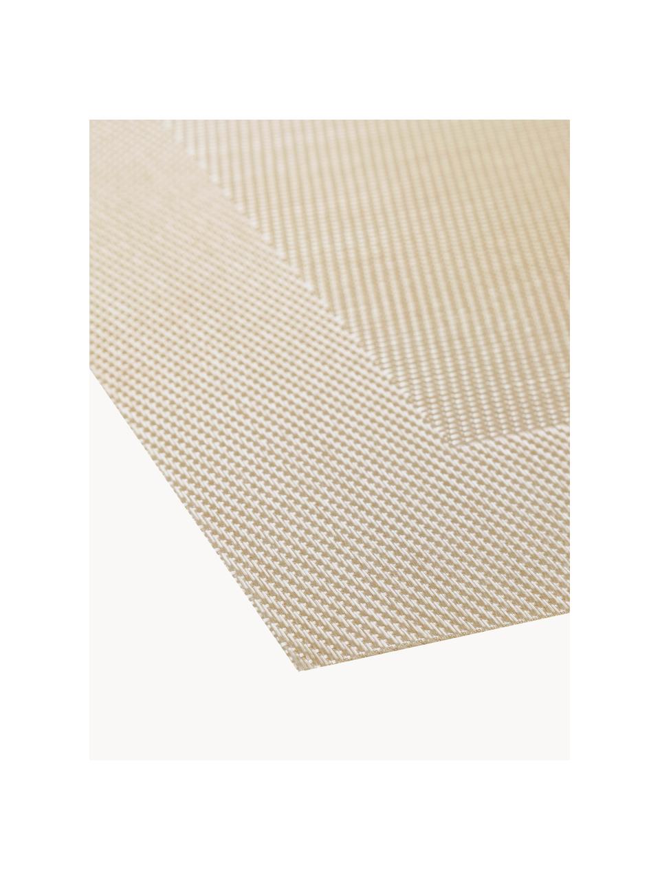 Kunststoffen placemats Trefl, 2 stuks, Kunststof, Lichtbeige, B 33 x L 46 cm