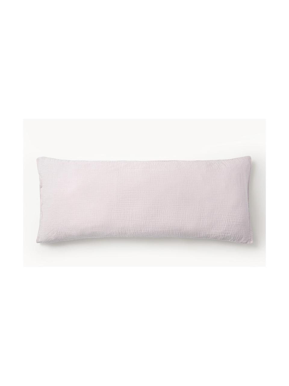 Funda de almohada de muselina Odile, Rosa claro, An 45 x L 110 cm