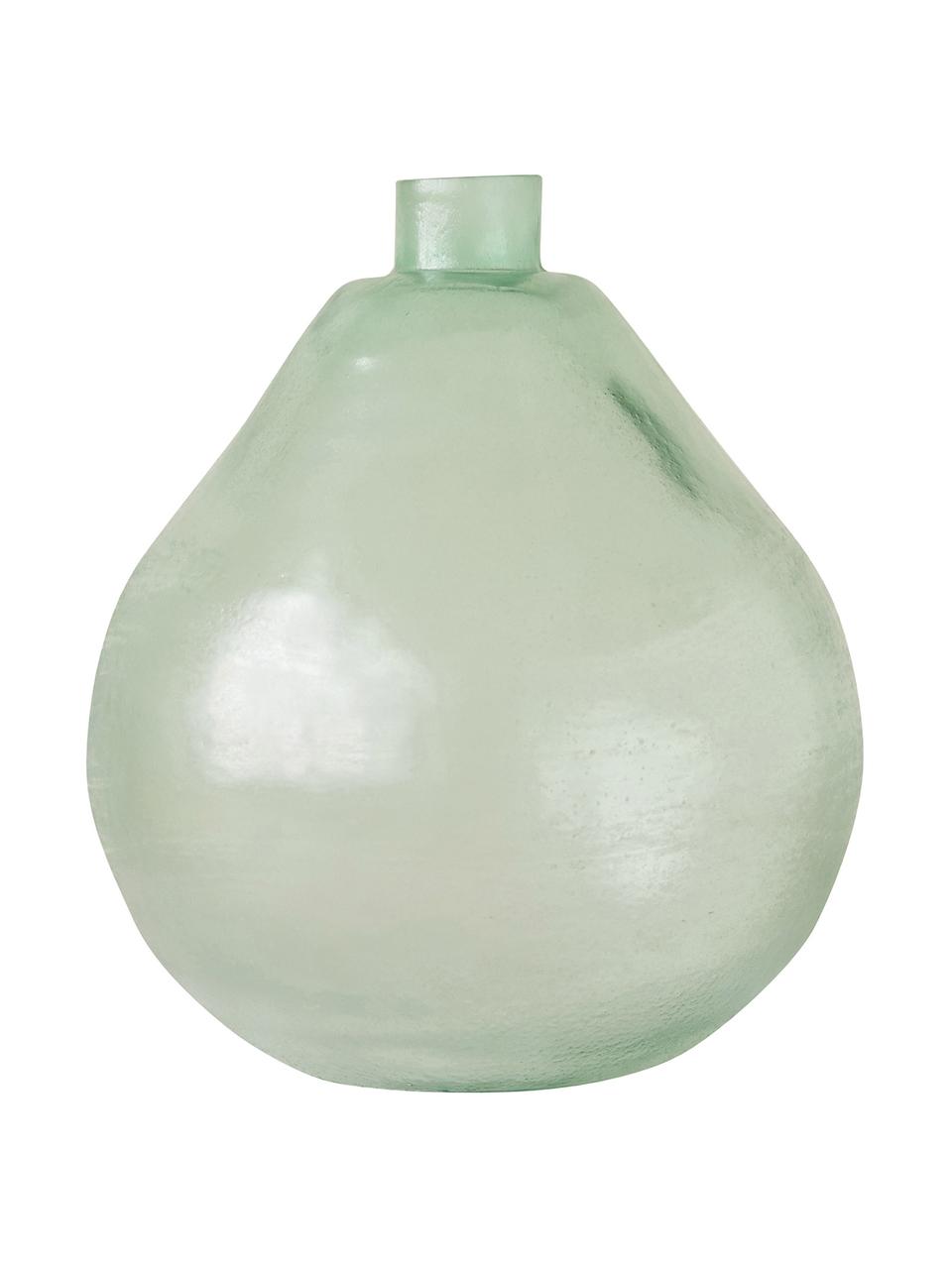 Glas-Vase Bottle, Glas, Grün, Ø 22 x H 29 cm