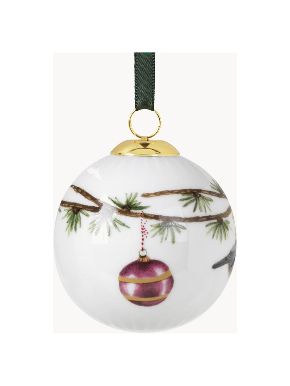 Boule de Noël en porcelaine Hammershøi, Porcelaine, Père Noël, Ø 6 cm