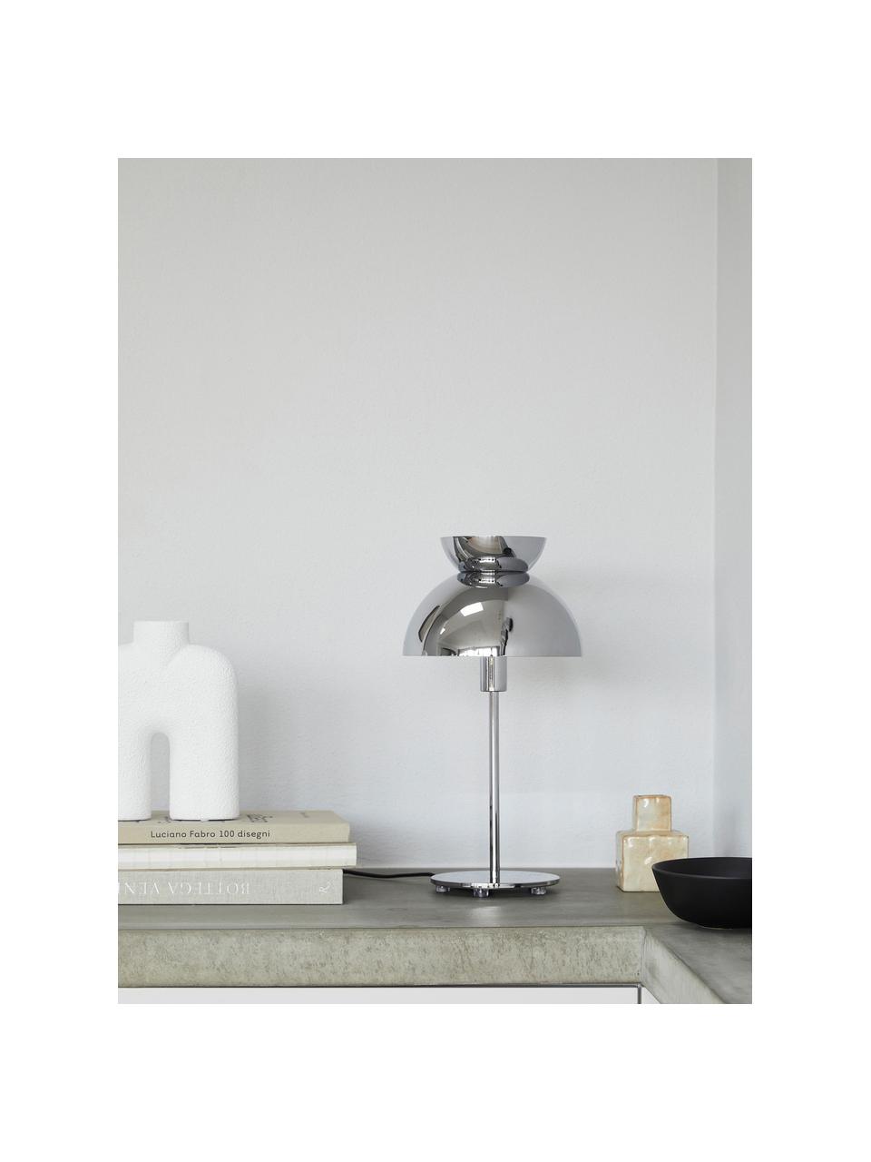 Dizajnová stolová lampa Butterfly, Odtiene striebornej, lesklá, Ø 21 x V 40 cm