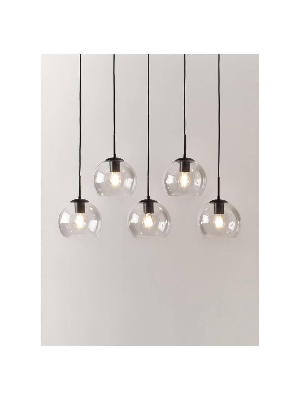 Cluster hanglamp Madina, Zwart, Ø 90 x H 150 cm