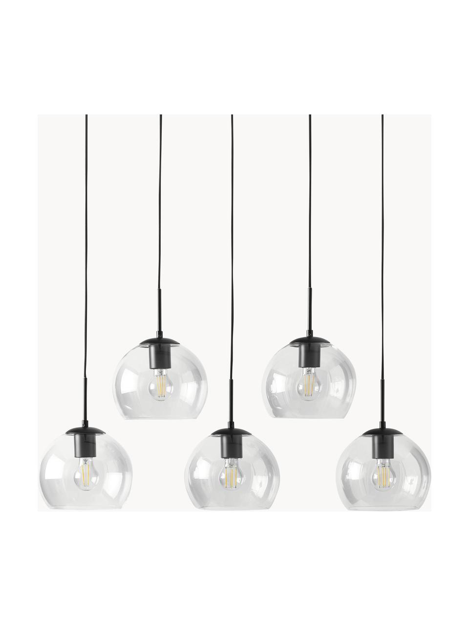 Cluster hanglamp Madina, Zwart, Ø 90 x H 150 cm