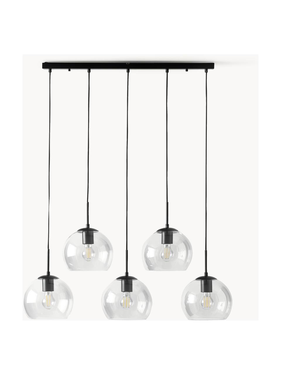 Cluster hanglamp Madina, Zwart, Ø 90 x H 150 cm