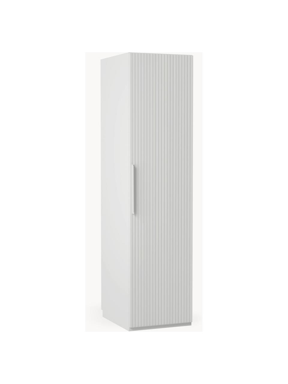 Armario modular Simone, 1 puerta (50 cm), diferentes variantes, Estructura: tablero aglomerado revest, Madera, gris, Interior Basic (An 50 x Al 200 cm)