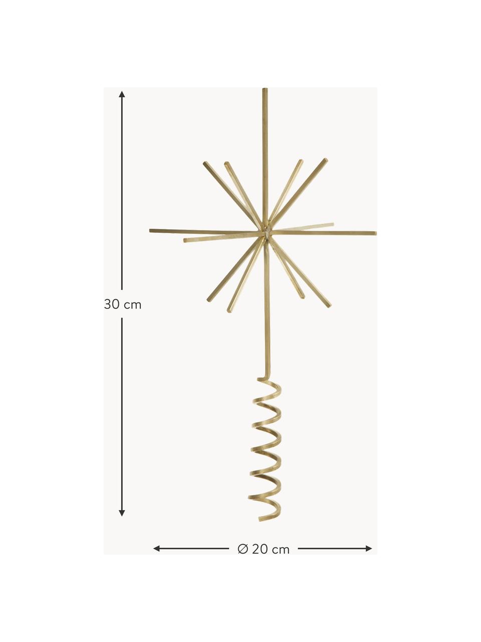 Weihnachtsbaumspitze Libre, Messing, Messing, Ø 20 x H 30 cm