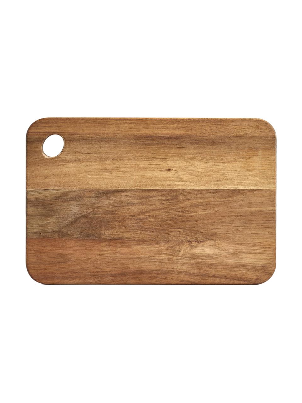 Deska do krojenia z drewna akacjowego Akana, Drewno akacjowe, olejowane, Ciemne drewno naturalne, D 37 x S 25 cm
