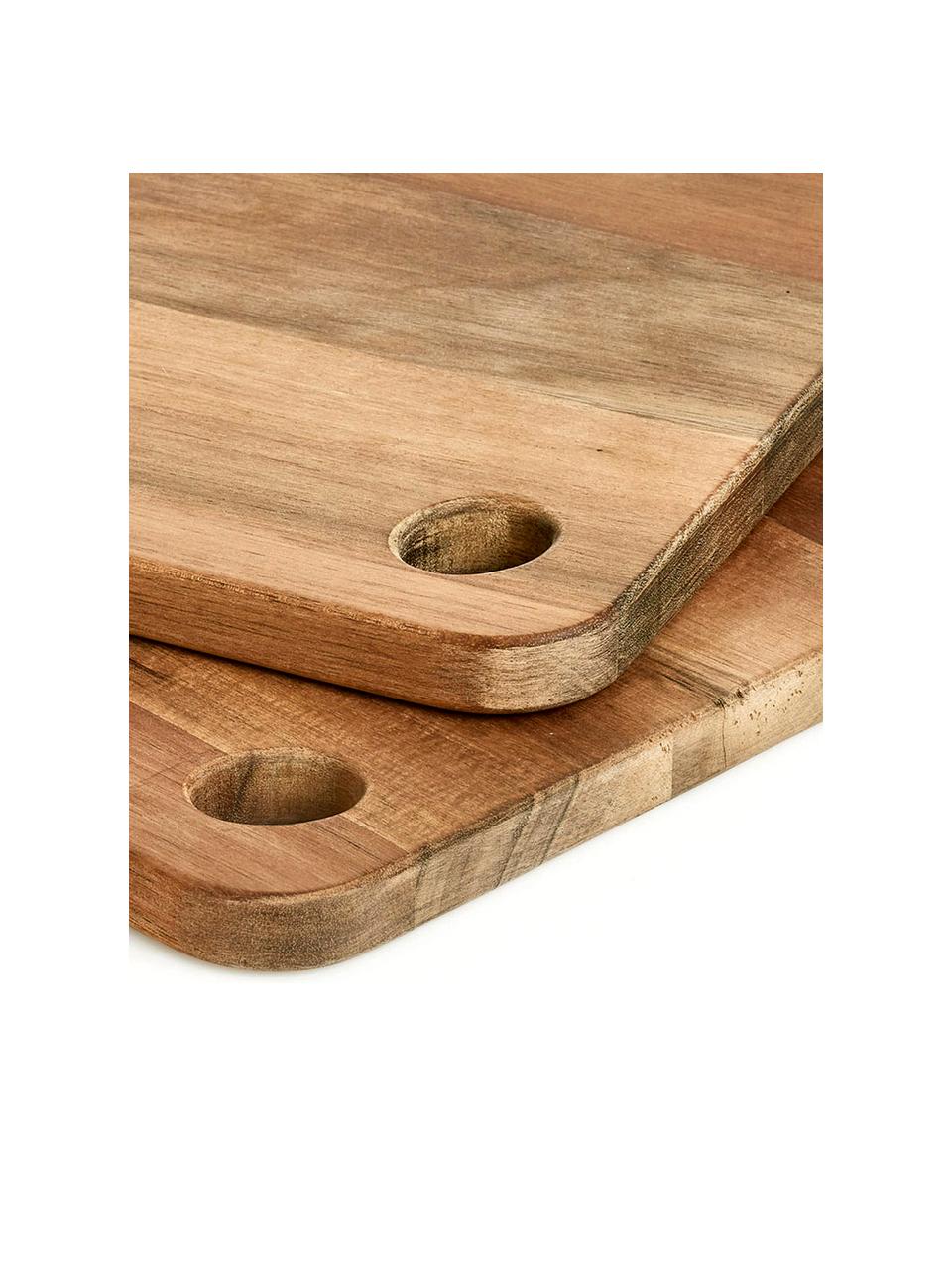 Planche à découper en bois d'acacia Akana, Bois d'acacia, huilé, Bois d'acacia, larg. 25 x long. 37 cm