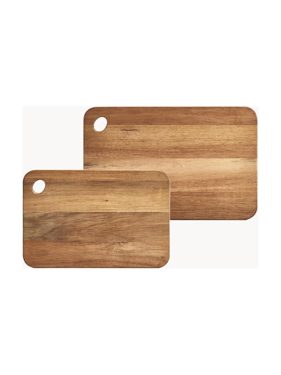 Tabla de cortar de madera de acacia Akana, tamaños diferentes, Tablero: madera de acacia, aceitad, Madera de acacia, An 37 x F 25 cm