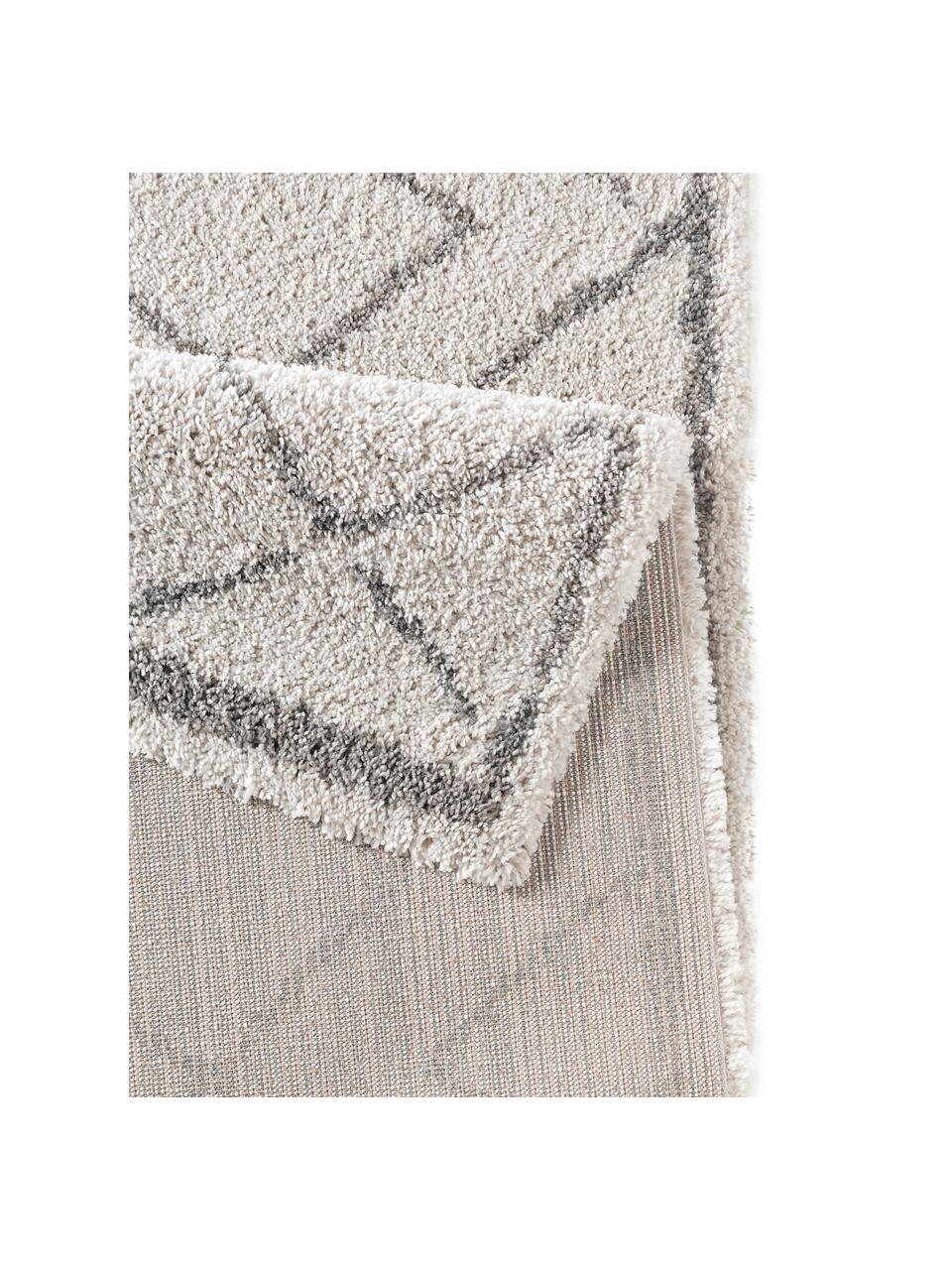 Tappeto polipropilene da interno-esterno Grace Diamond, Retro: juta, Crema, grigio, Larg. 80 x Lung. 150 cm (taglia XS)
