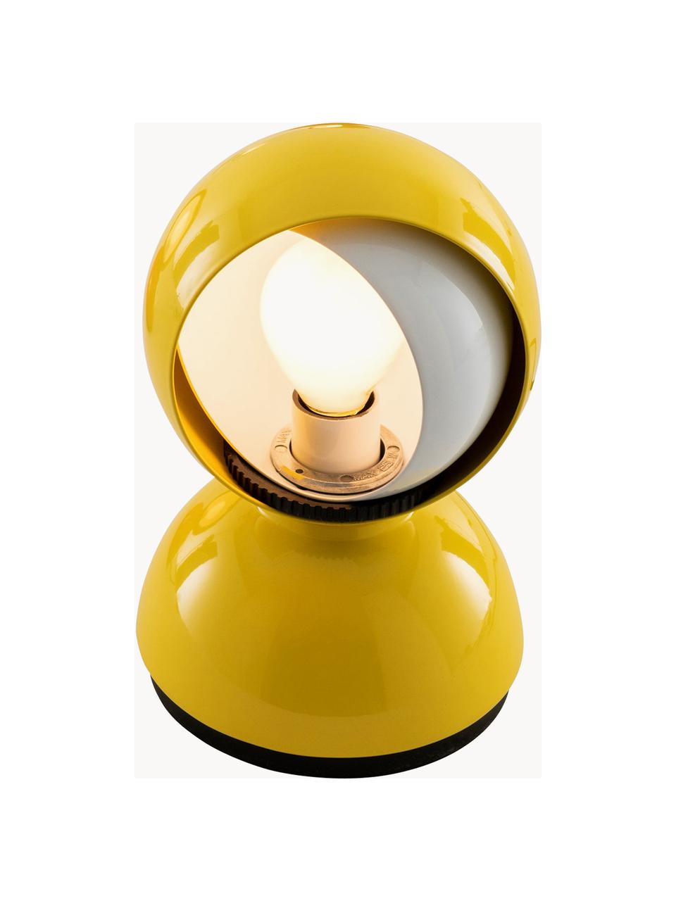 Malá nastavitelná stolní lampa Eclisse, Žlutá, Š 12 cm, V 18 cm