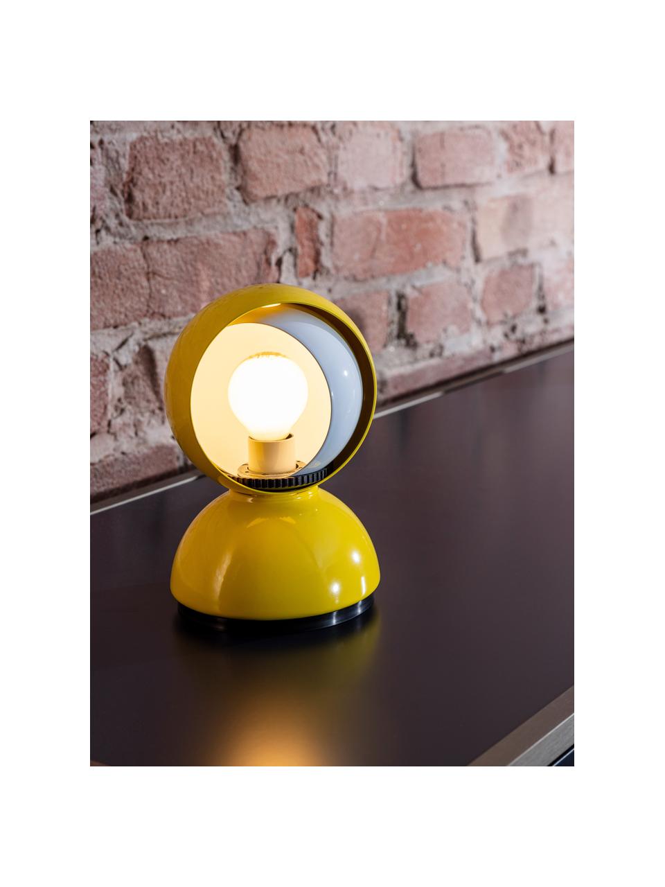 Malá nastaviteľná stolová lampa Eclisse, Slnečná žltá, Š 12 x V 18 cm