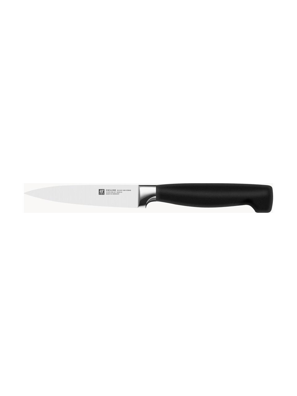 Spick & Garniermesser Four Star, Griff: Kunststoff, Silberfarben, Schwarz, L 21 cm