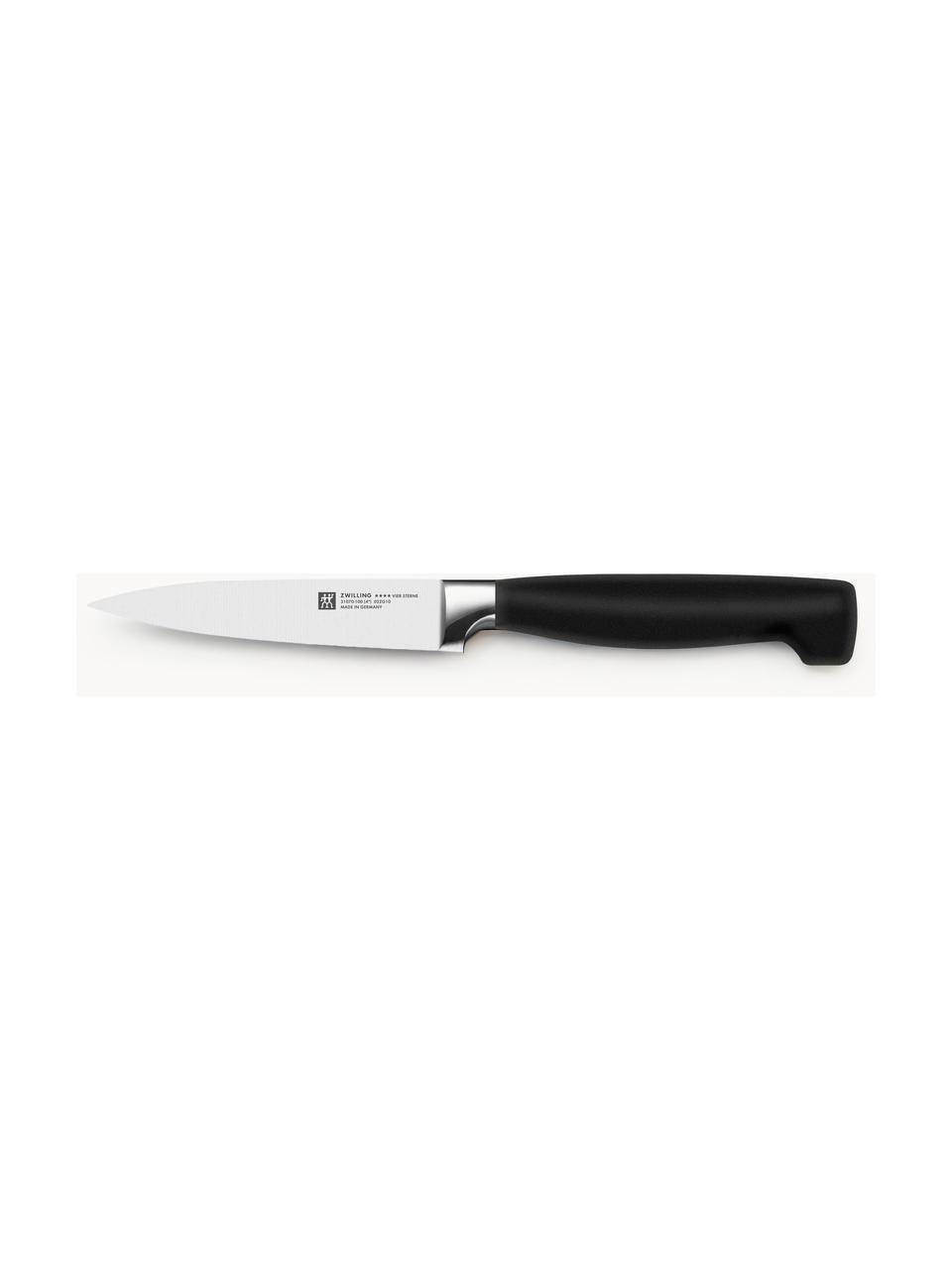 Spick & Garniermesser Four Star, Griff: Kunststoff, Silberfarben, Schwarz, L 21 cm