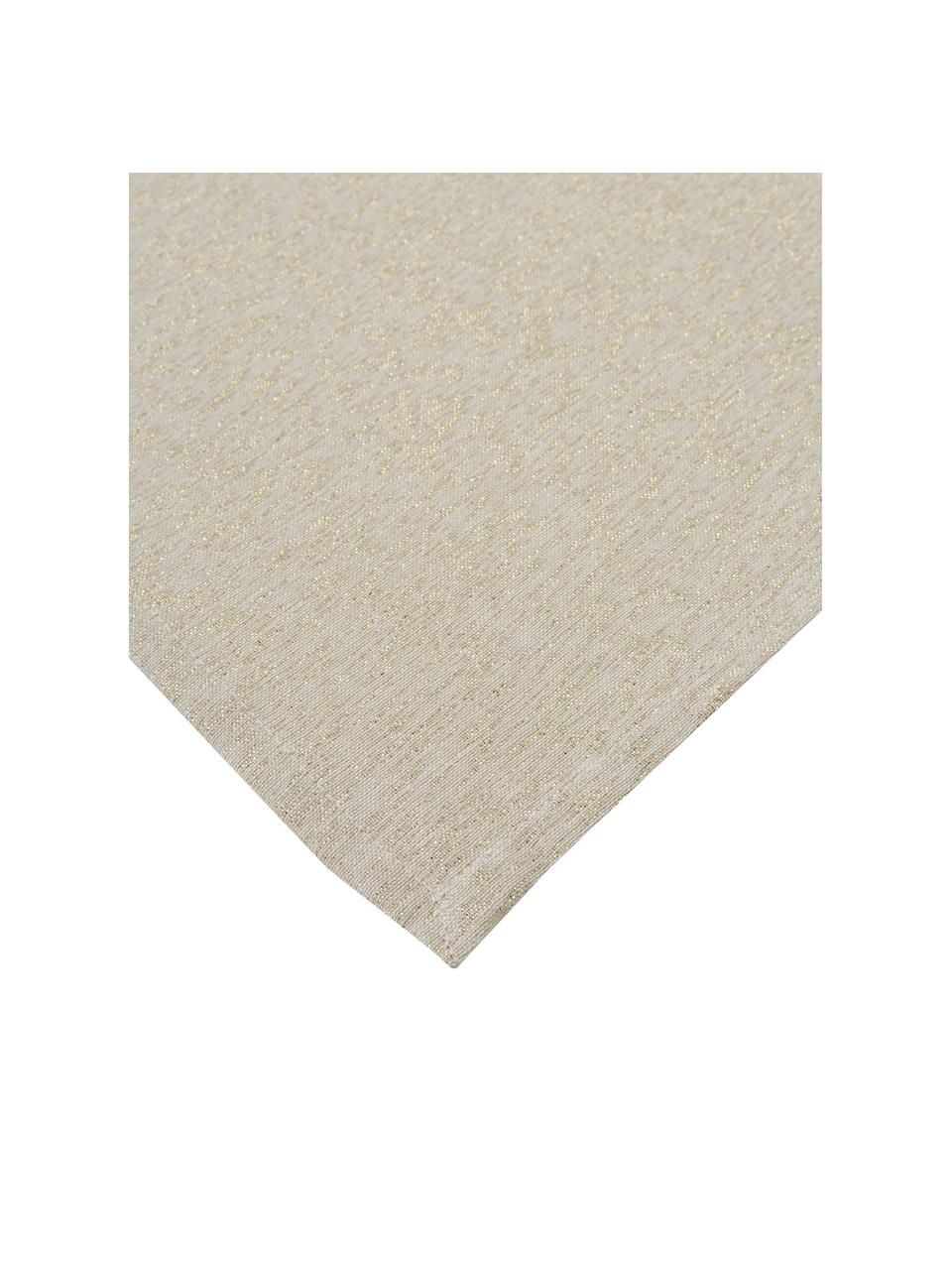 Chemin de table en coton Vialactea, Beige, couleur dorée