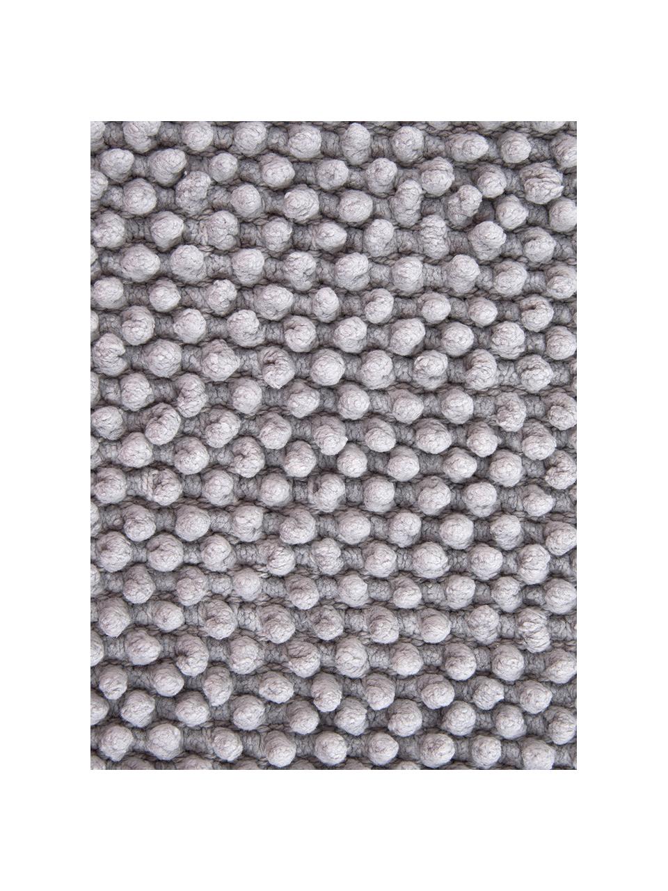 Federa arredo strutturata in cotone grigio chiaro Indi, 100% cotone, Grigio chiaro, Larg. 45 x Lung. 45 cm