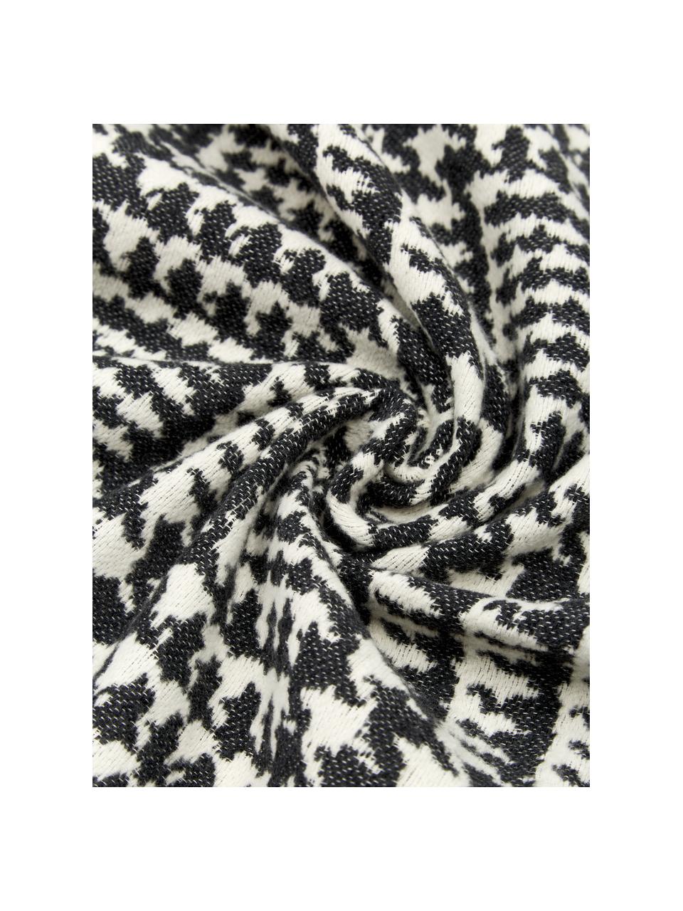 Plaid pied-de-poule Glencheck, Noir blanc